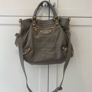 Balenciaga Velo Bag in grey leather